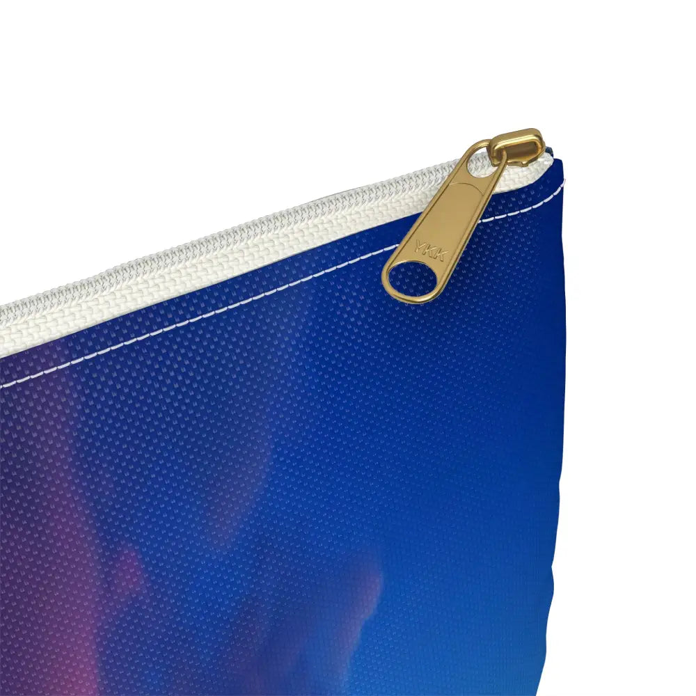 Tempest’s Fury: Stormy Seascape Sunset Dramatic Lightning Ocean Scene Accessory Pouch Bags