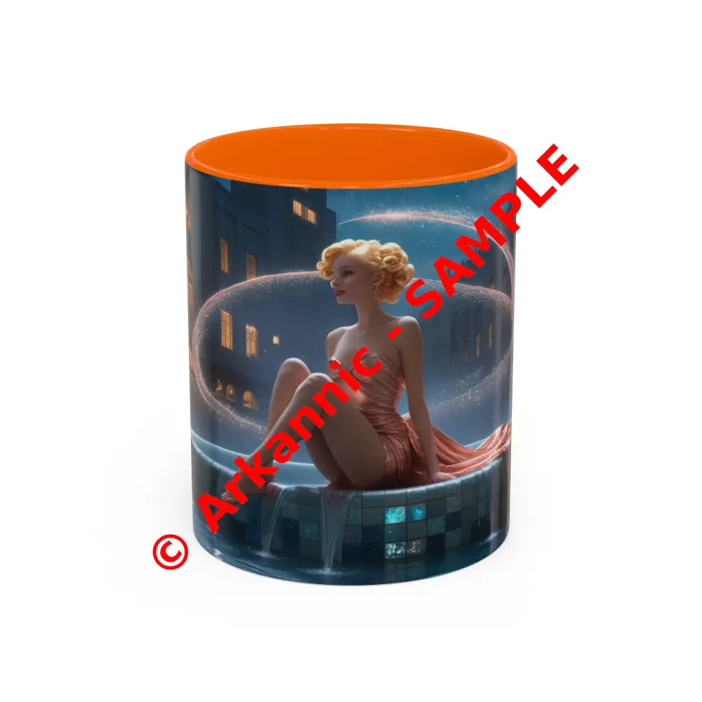 The Enchanted Fountain - Fantasy Art Drinkware Galactic Gift for Dog Lovers Celestial Home Decor Unique Art Mug 11oz