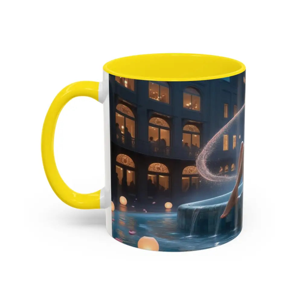 The Enchanted Fountain - Fantasy Art Drinkware Galactic Gift for Dog Lovers Celestial Home Decor Unique Art Mug Mug