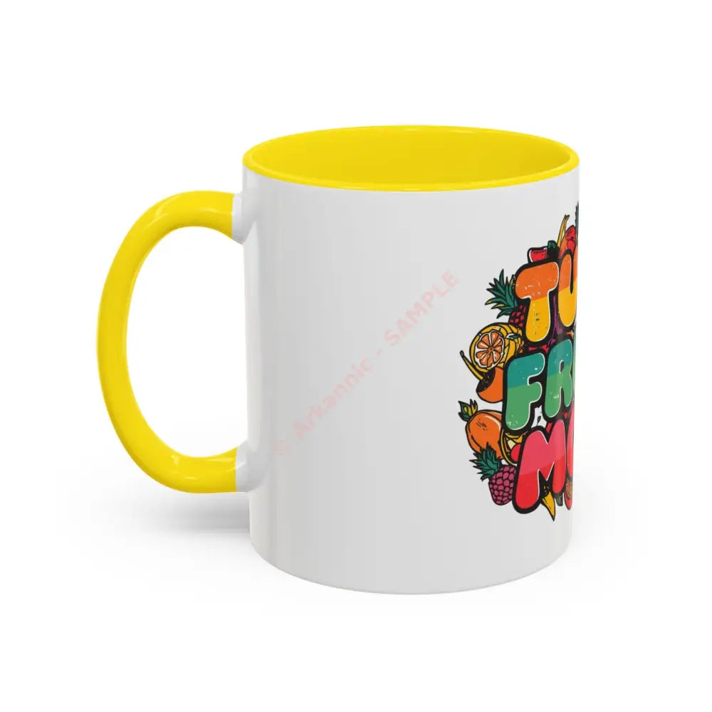 Tutti Frutti Mood Coffee Mug - Fun Colorful Accent Mug Mug