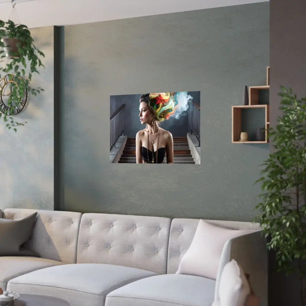 Vibrant Satin Posters Artistic Wall Art Unique Home Decor Colorful Prints Gift for Art Lovers Modern Aesthetic Room