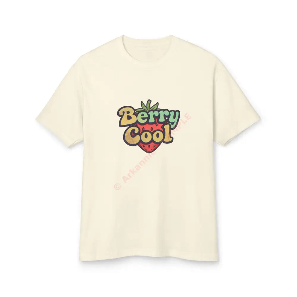Vintage Strawberry Retro Tee - ’Berry Cool’ Unisex T-Shirt Faded Cream / S T-Shirt