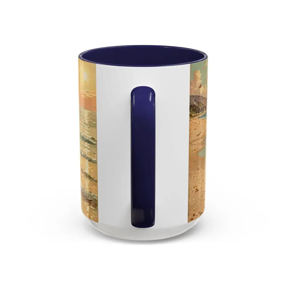 Whimsical Pet Lover’s Coffee Mug Cat and Dog Mug Gift for Animal Lovers Cute Coffee Cup Beach Vibes Mug Funny Pet Gift