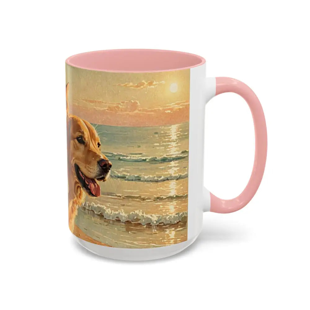 Whimsical Pet Lover’s Coffee Mug Cat and Dog Mug Gift for Animal Lovers Cute Coffee Cup Beach Vibes Mug Funny Pet Gift