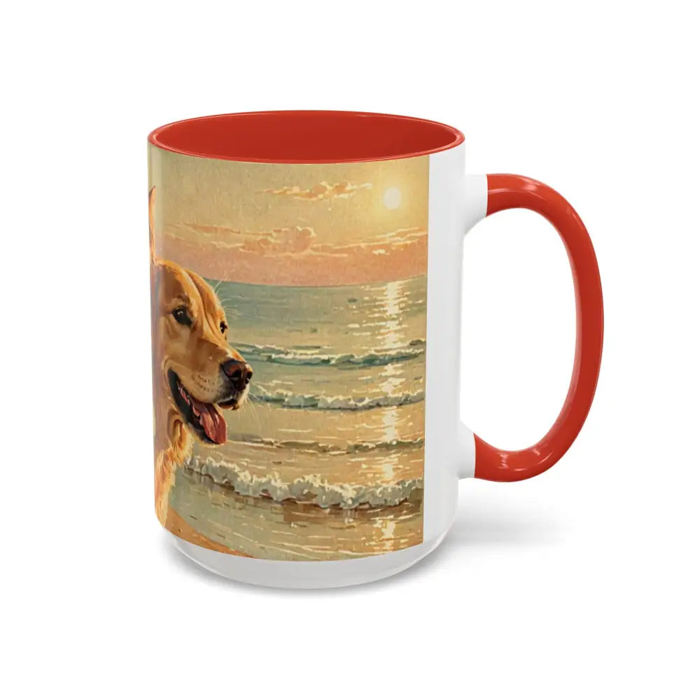 Whimsical Pet Lover’s Coffee Mug Cat and Dog Mug Gift for Animal Lovers Cute Coffee Cup Beach Vibes Mug Funny Pet Gift